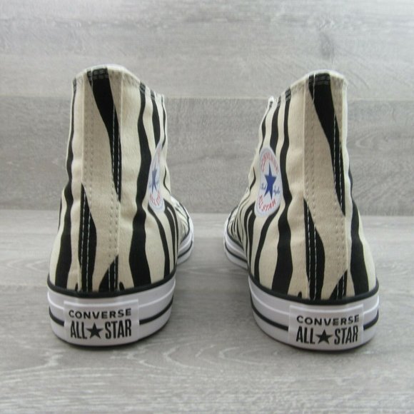 Converse CTAS HI Top Zebra Striped Sneakers - Picture 6 of 9
